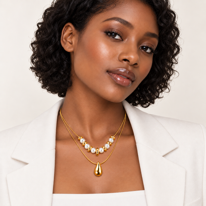 Luxe Pearl Layered Necklace