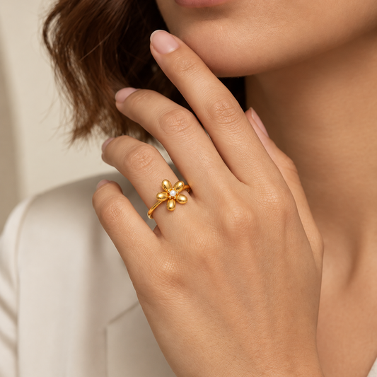 Pearl Flower Ring