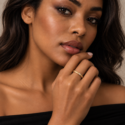 Square Solitaire Ring
