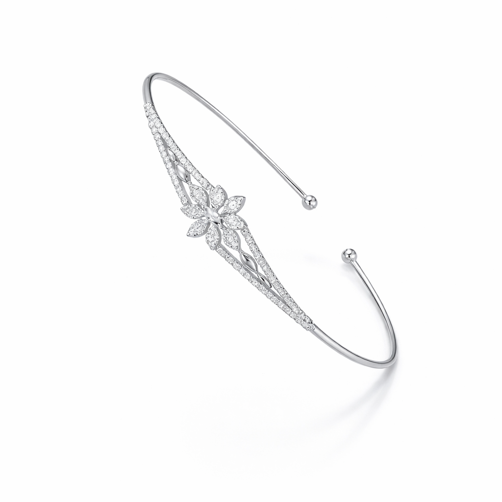 925 sterling silver cuff bracelet for women