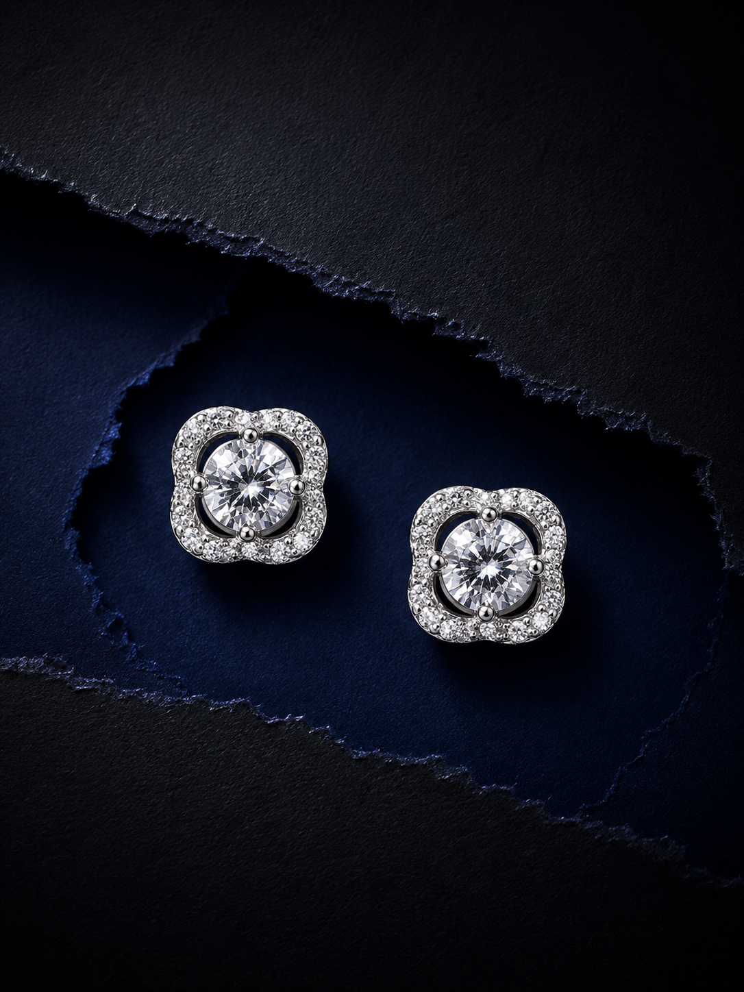 Floral Radiance Stud Earrings