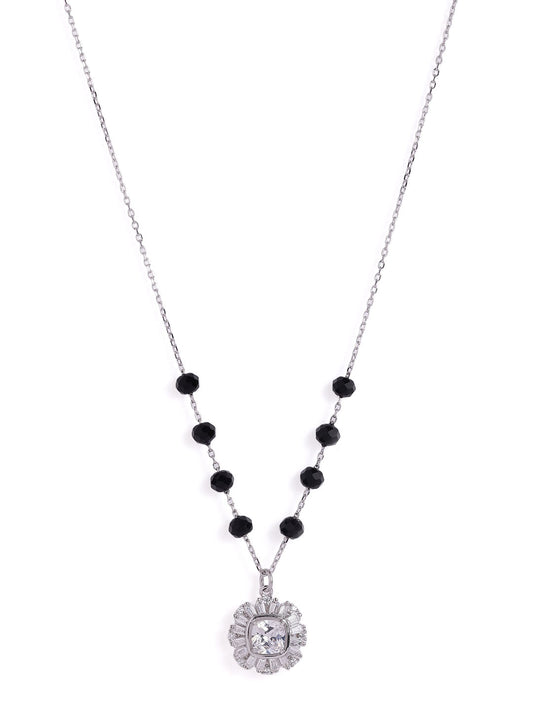 925 sterling silver mangalsutra with black beaded chain
