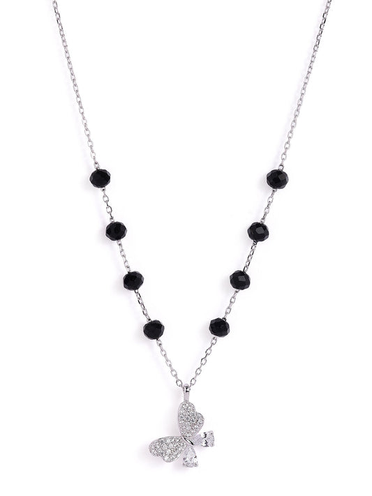 925 sterling silver mangalsutra with black beaded chain