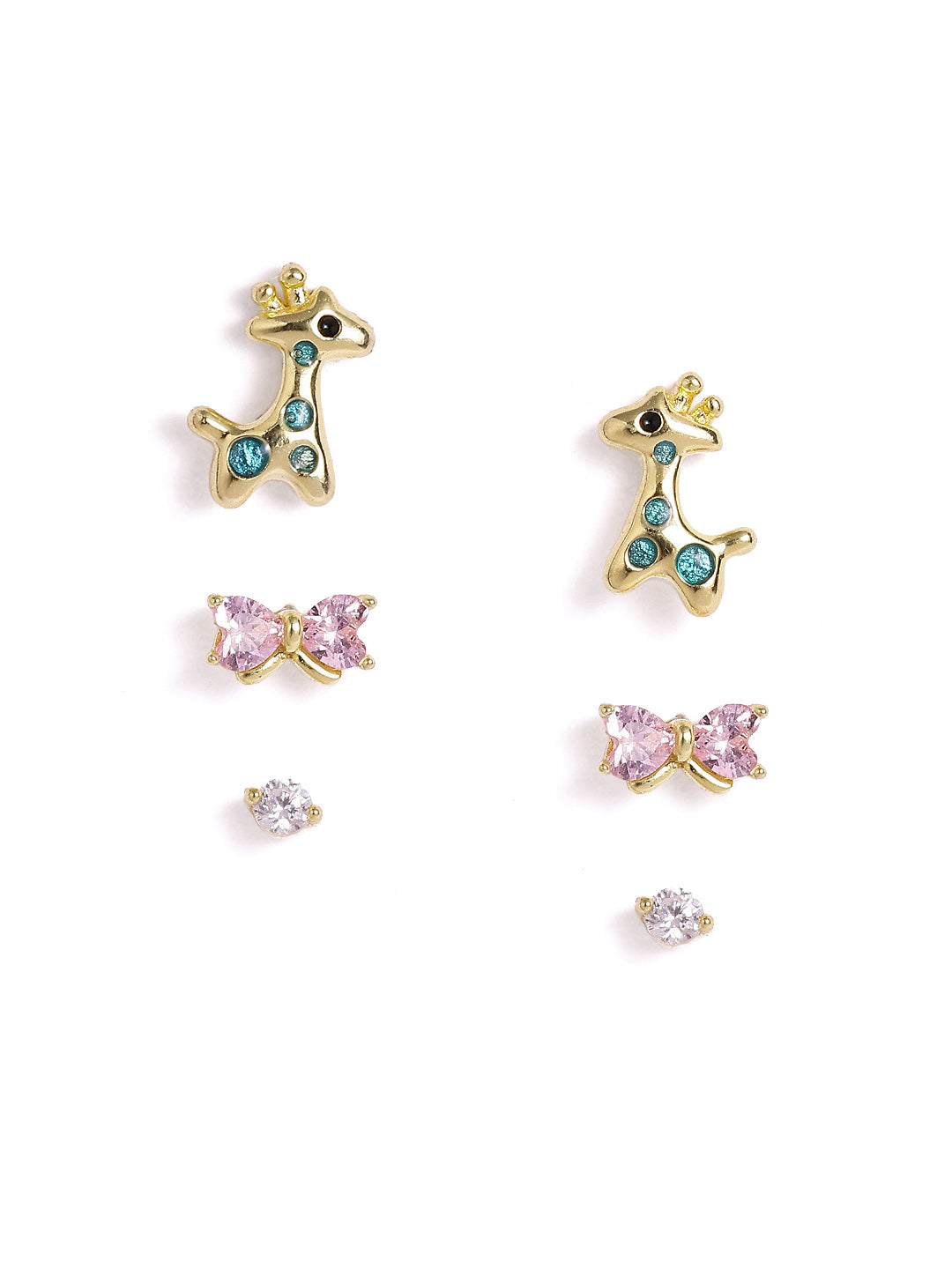 925 sterling silver set of 3 earrings