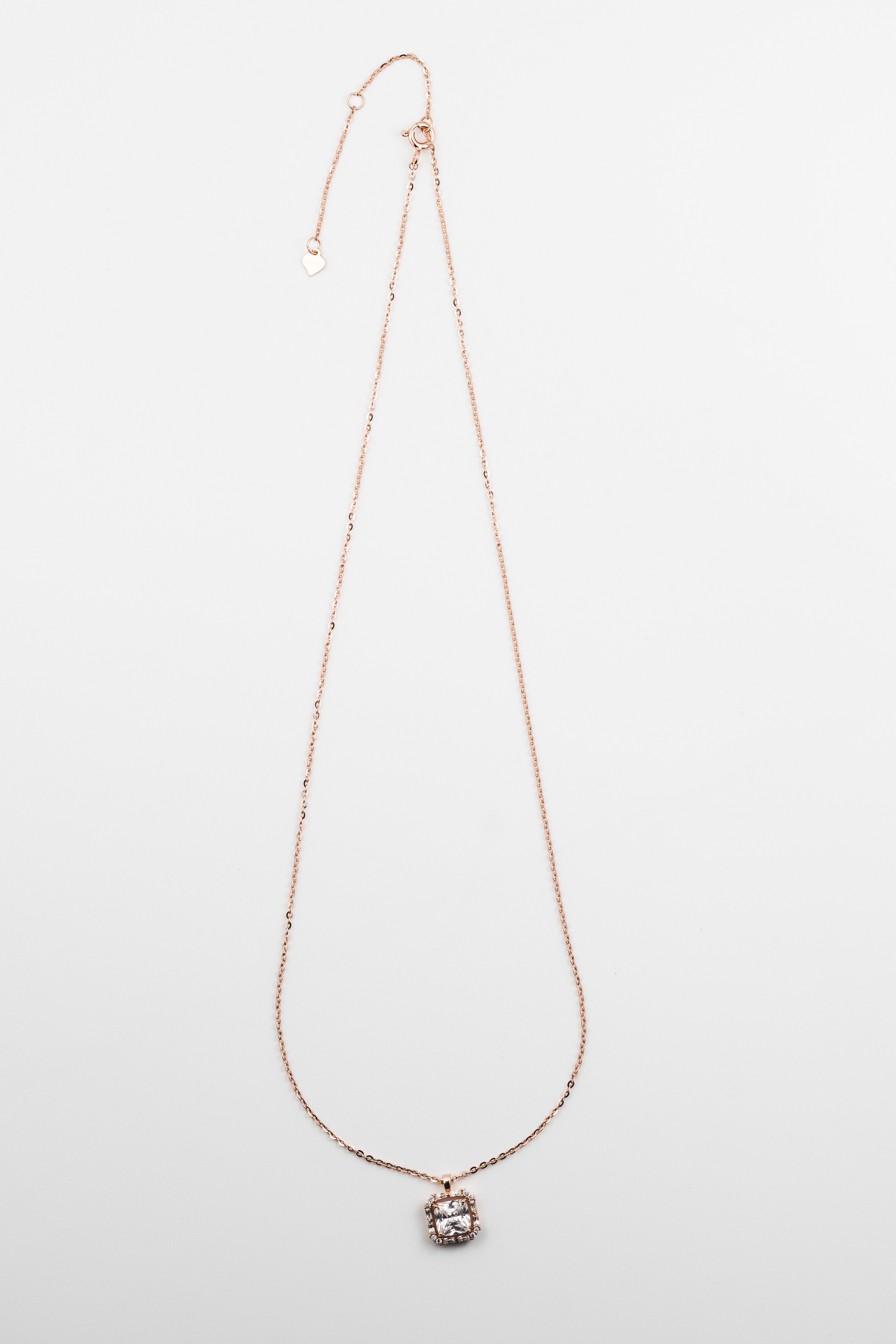 Rose Brilliance Square Pendant