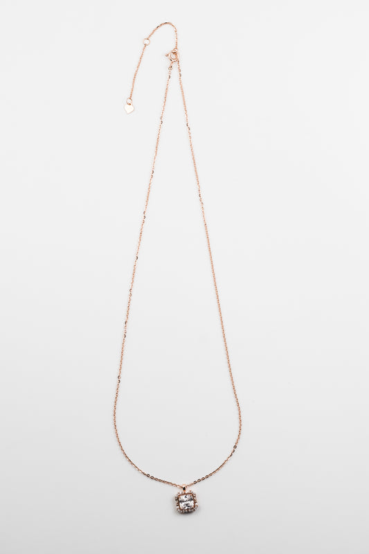 Rose Brilliance Square Pendant