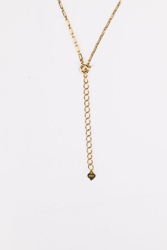 LuxeLink Crystal Charm Necklace