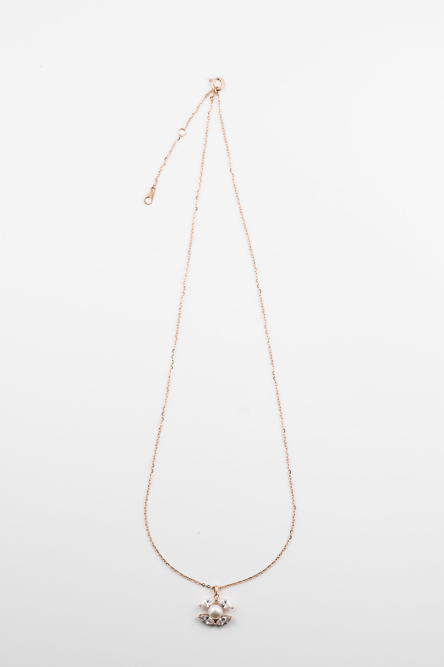 Rose Pearl Petal Necklace