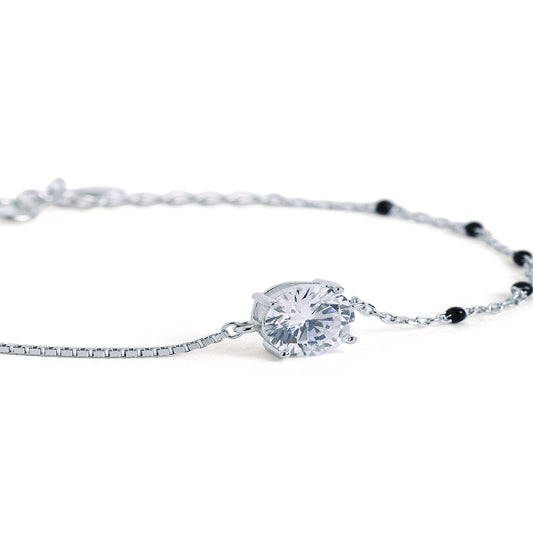 Classic Solitaire Mangalsutra Bracelet