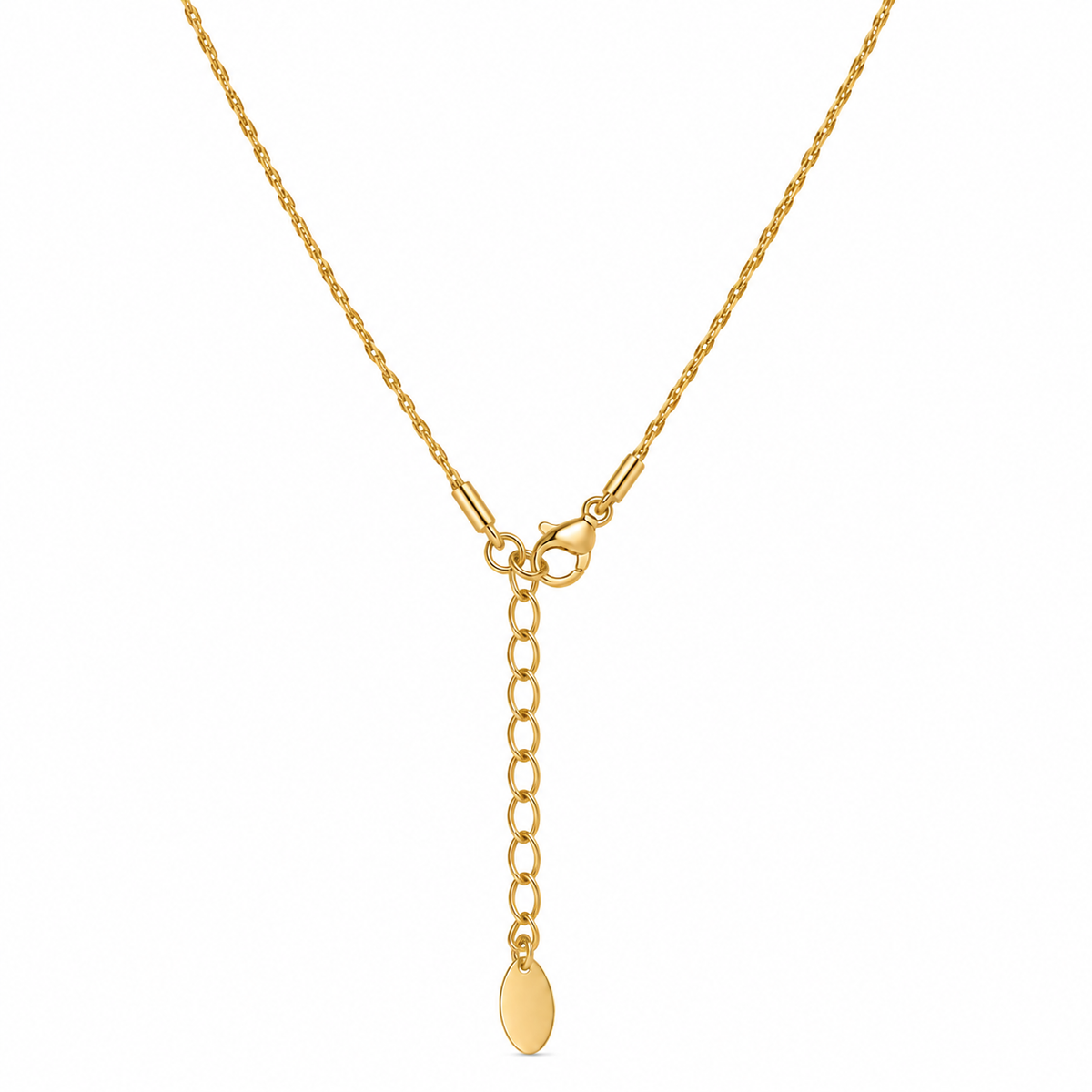 Golden Twin Drop Necklace