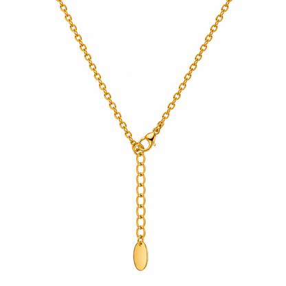 Golden Floral Heart Necklace