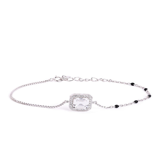 Royal Square Sparkle Mangalsutra Bracelet