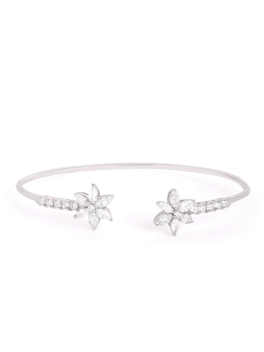 Star Bloom Crystal Cuff Bracelet