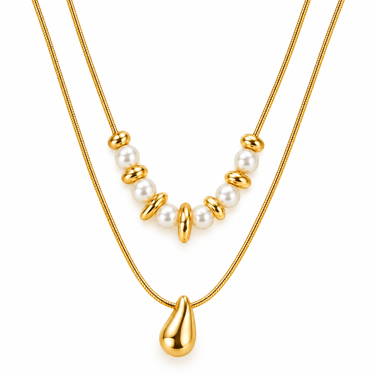 Luxe Pearl Layered Necklace