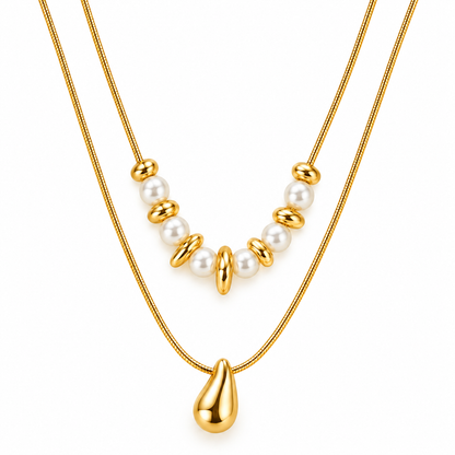 Luxe Pearl Layered Necklace