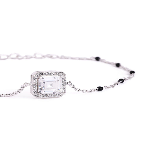 Royal Square Sparkle Mangalsutra Bracelet