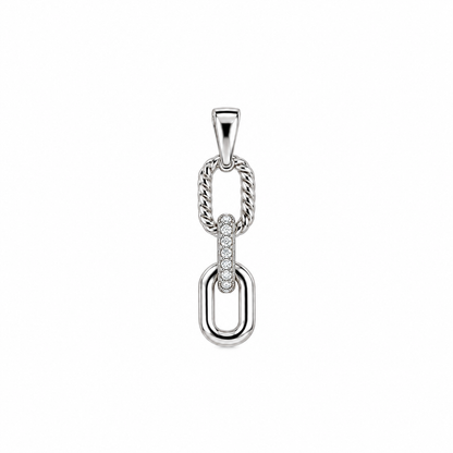 Interlock Silver Pendant