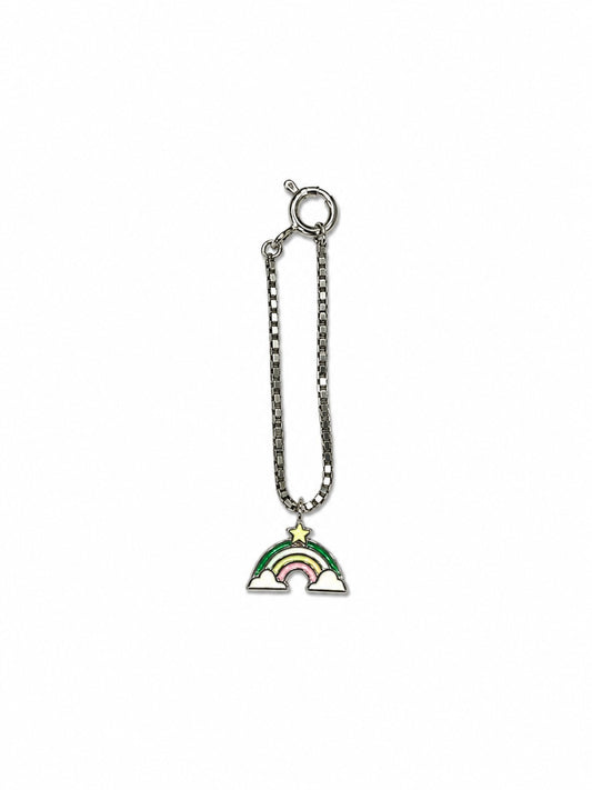 925 Silver Cloud Rainbow Charm