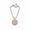 Silver Pink Daisy Flower Watch Charm