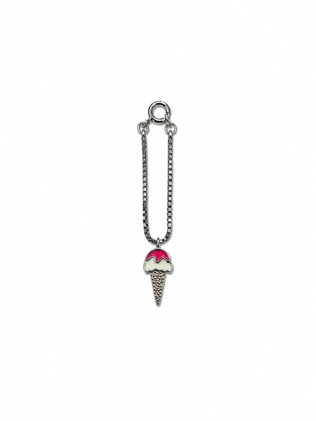 925 Silver Pink Scoopie Charm