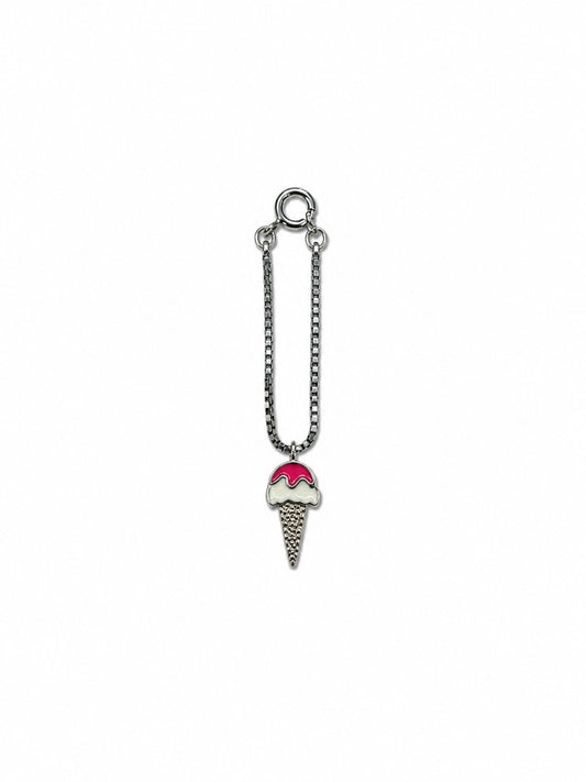 925 Silver Pink Scoopie Charm