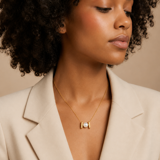 Demi Fine Pearl Orbit Necklace
