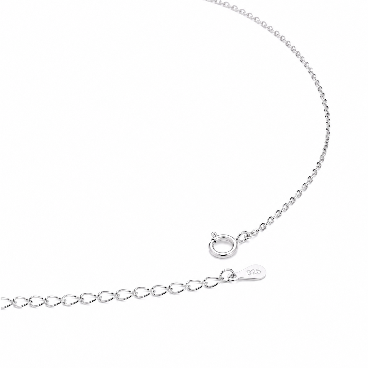 Silver Little Love Teddy Necklace