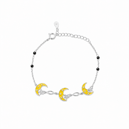 Triple Moon Enamel Kids Bracelet