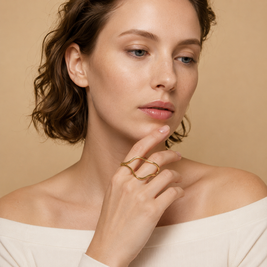 Demi Fine Organic Wave Ring