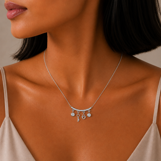 Silver Lucky Charm Necklace