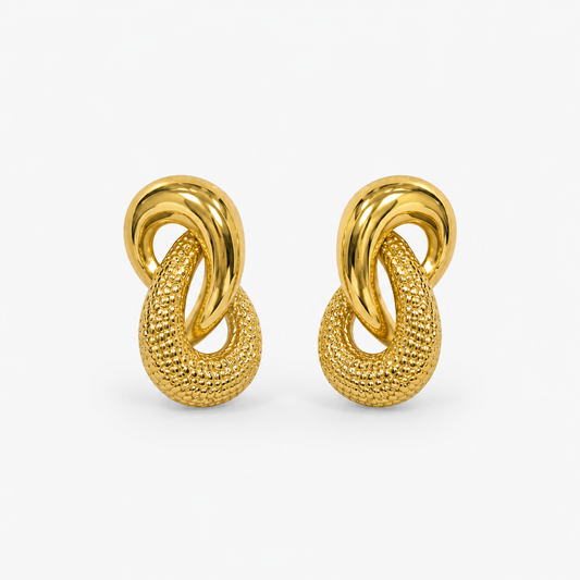 Demi Fine Aurelia Interlocked Knot Earrings