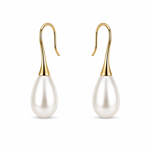 Demi Fine Teardrop Pearl Earrings