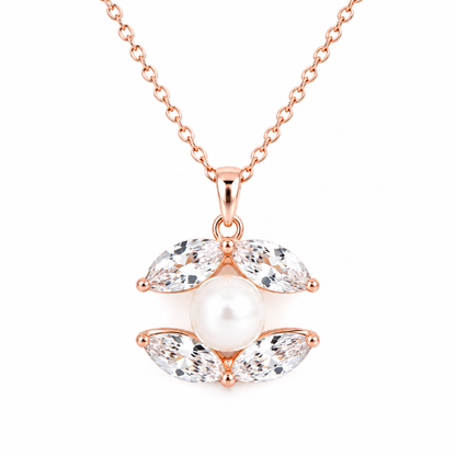 Pearl Petal Necklace