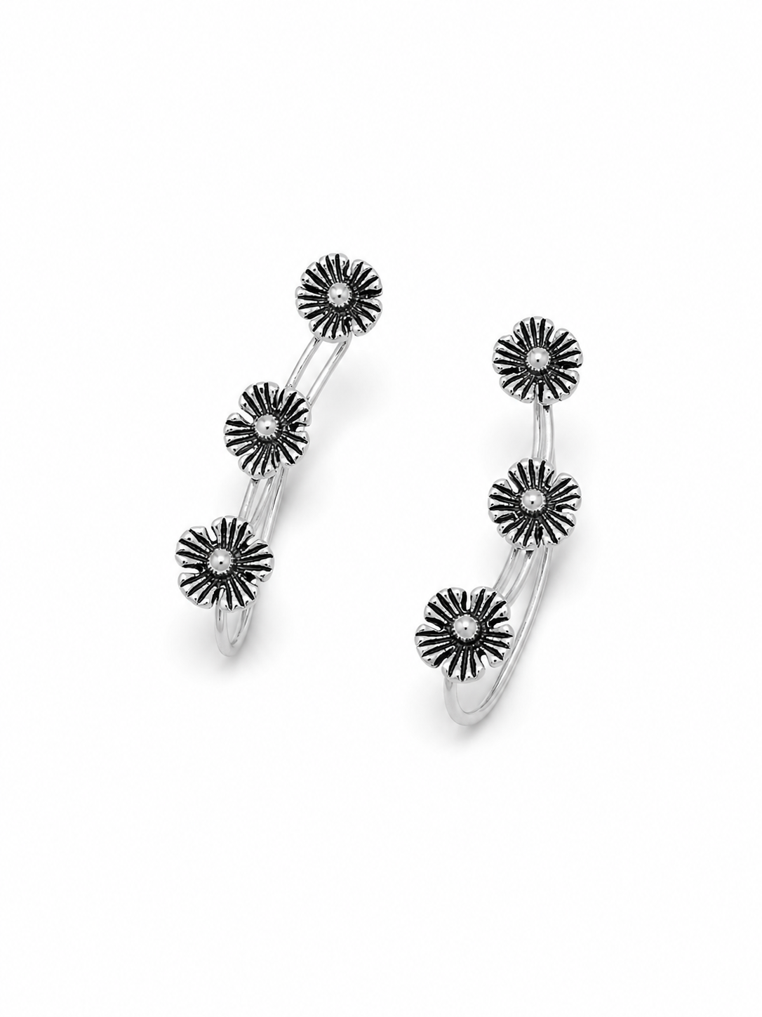 925 Silver Daisy Trail Earrings