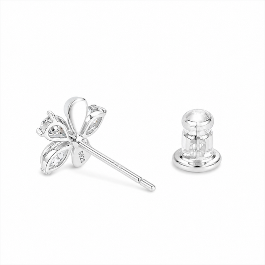 Silver Ivory Bow Blossom