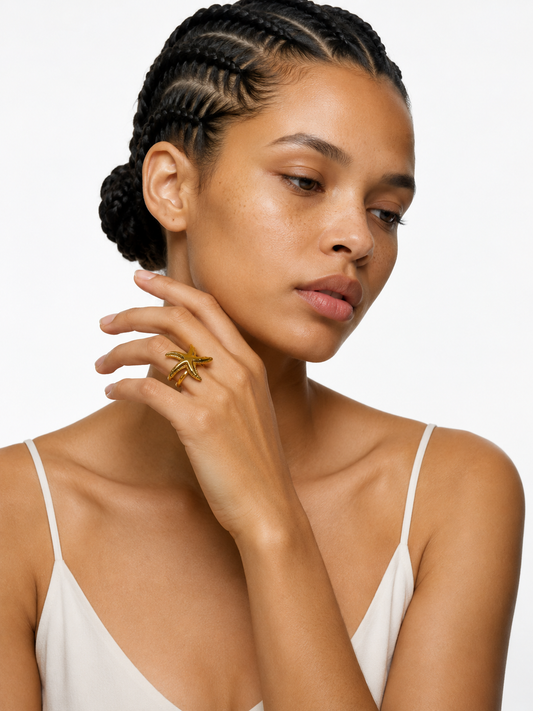 Demi Fine Starfish Statement Ring