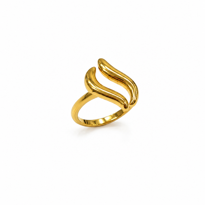 Fluid Wave Ring