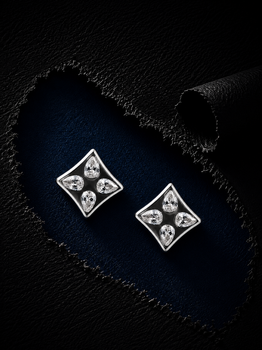 Diamond Frame Studs