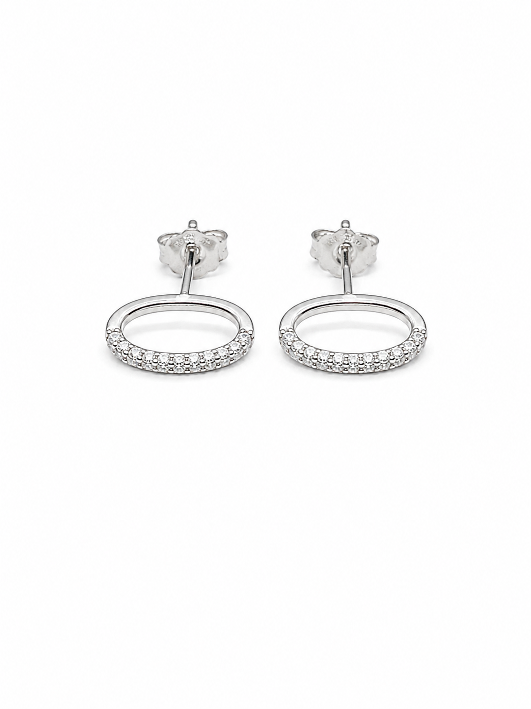 925 Silver Oval Studs