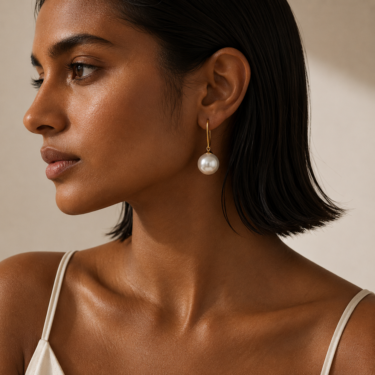 Demi Fine Classic Pearl Drop Earrings