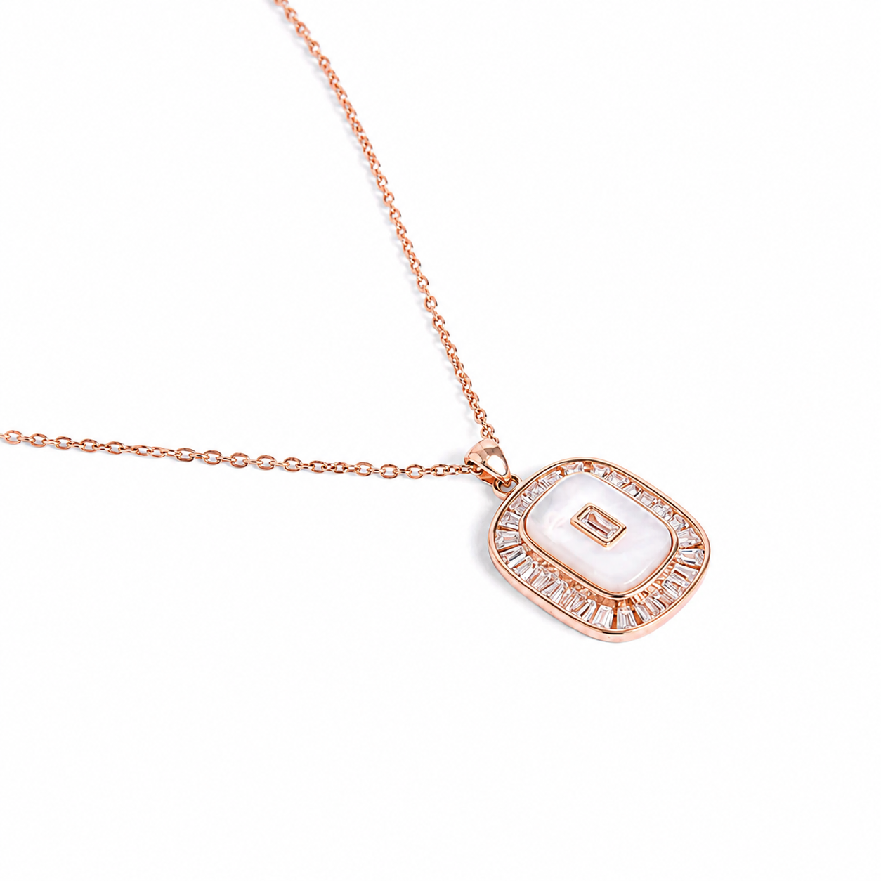 925 Silver Classic Mother-of-Pearl Jewelry Set