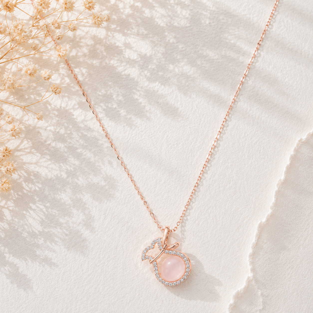 Silver Luna Pot Elegance Necklace