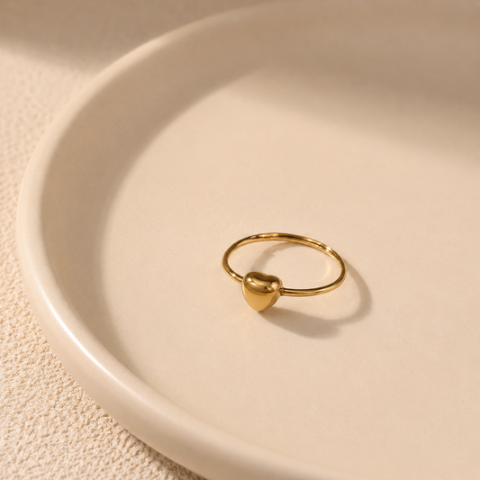 Demi Fine Heart Charm Ring
