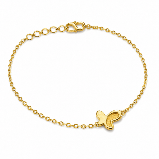 9K Gold Butterfly Bracelet