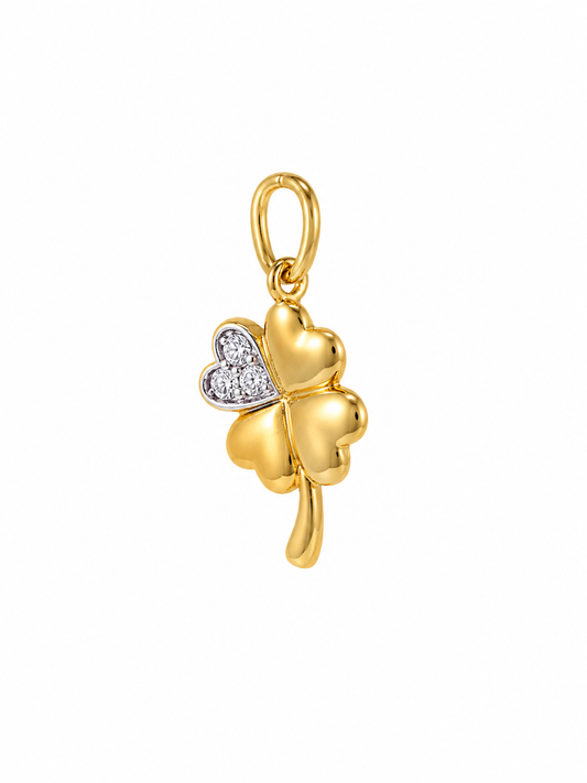 9K Gold Lucky Clover Pendant