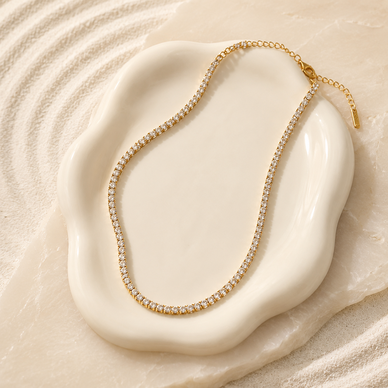 Demi Fine Classic Tennis Necklace