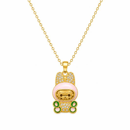 Demi Fine Bunny Charm Pendant Necklace