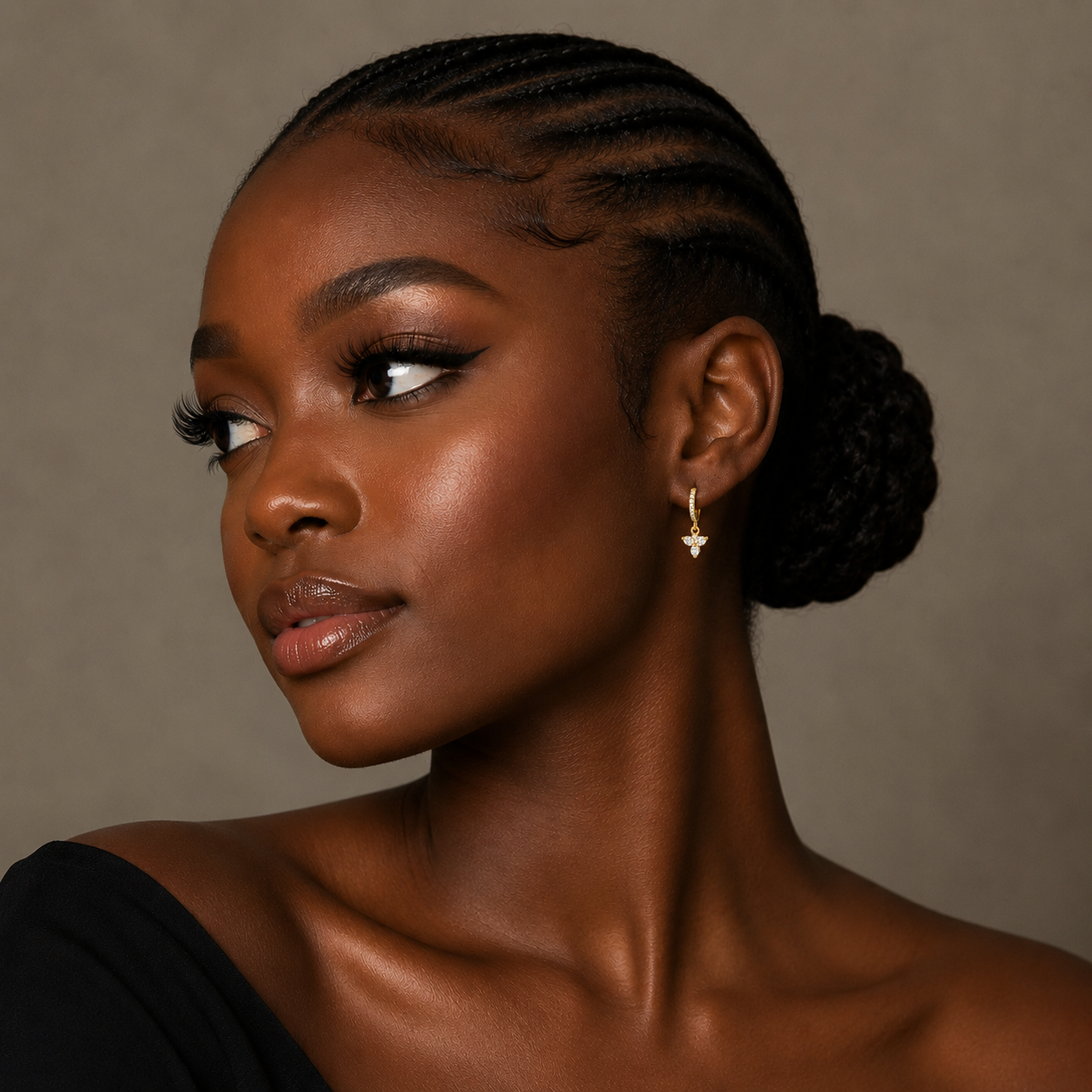 Demi Fine Flutter Bloom Hoop Earrings
