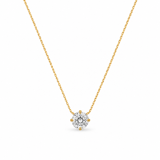 Demi Fine Classic Solitaire Crystal Necklace