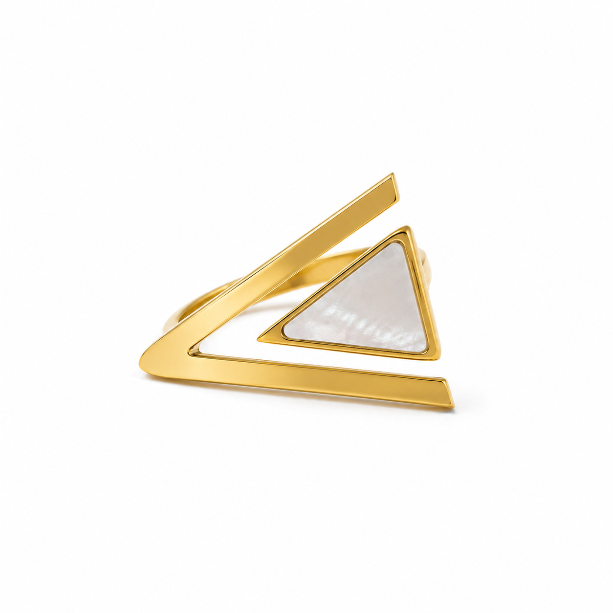 Demi Fine Contemporary Triangle Ring (Size 6 & 7)